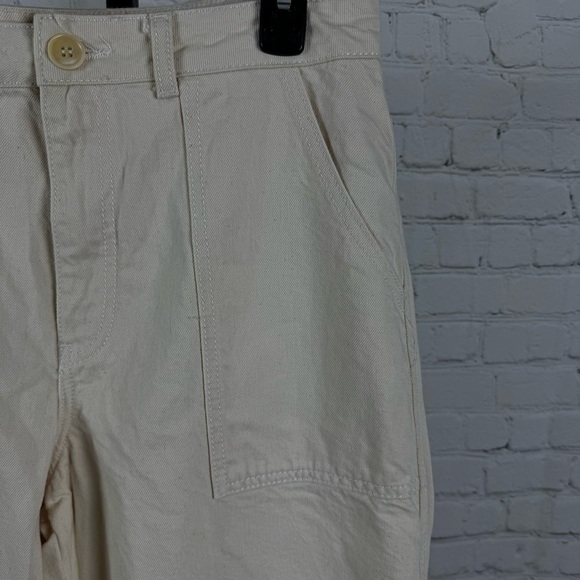 Ganni Extra Wide Leg Cream Color Bluebell Style Jeans Size 40 (8/10) - Picture 4 of 10